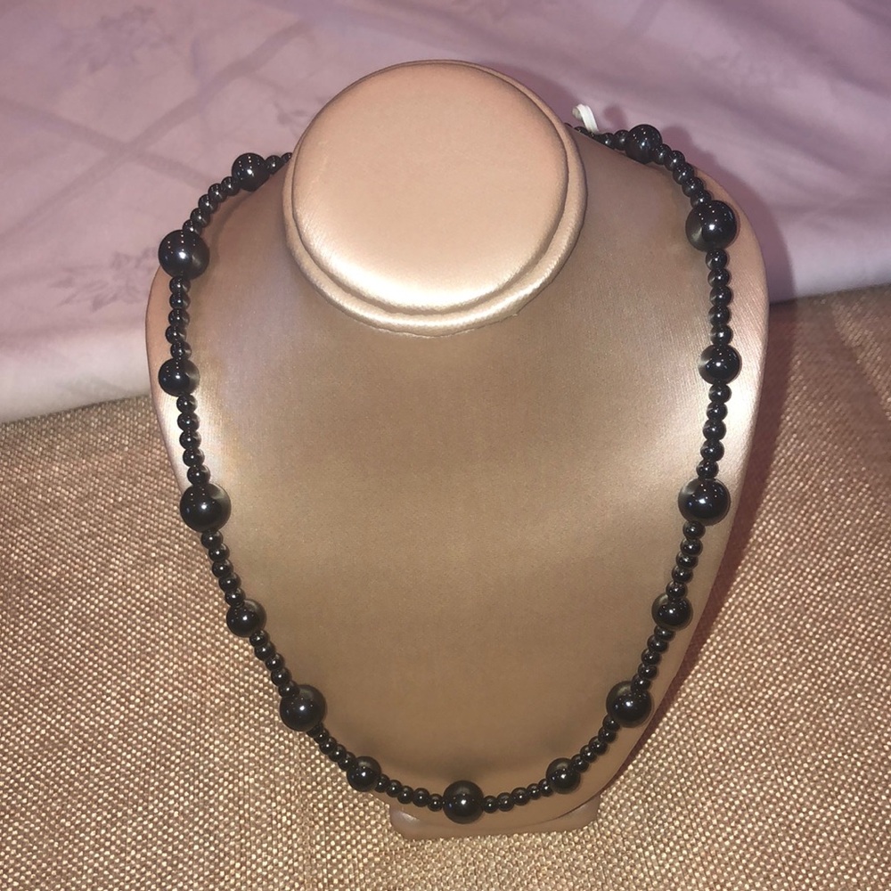 Black onyx necklace